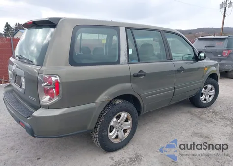 2007 Honda Pilot Lx from USA, damaged, VIN 2HKYF181X7H519395